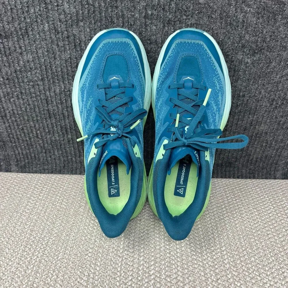 Hoka One One Speedgoat 5 Deep Lagoon Blue Green Running Shoes Women’s 6.5 B